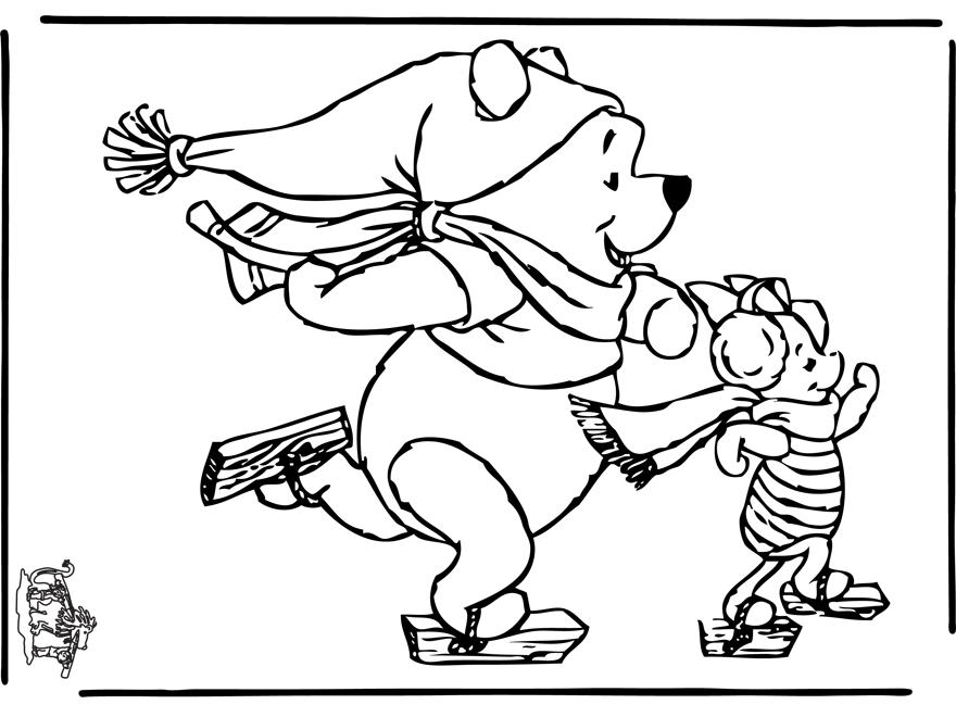 着色页: 维尼熊 (动画电影) #28861 - 免费可打印着色页