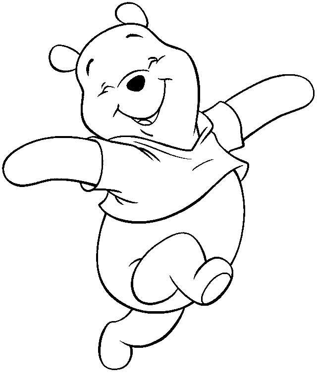 着色页: 维尼熊 (动画电影) #28863 - 免费可打印着色页