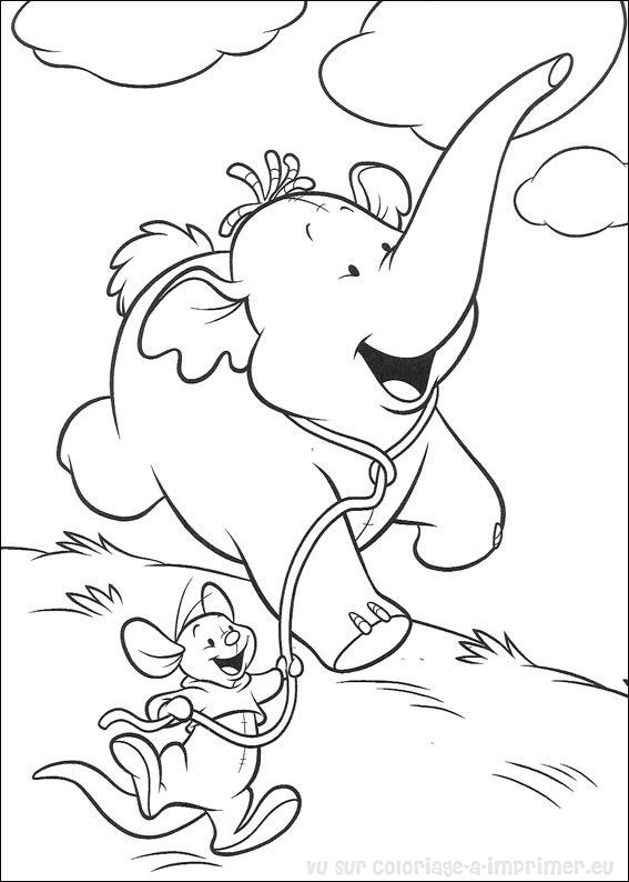 着色页: 维尼熊 (动画电影) #28865 - 免费可打印着色页