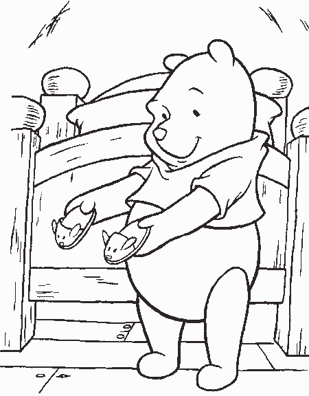 着色页: 维尼熊 (动画电影) #28893 - 免费可打印着色页