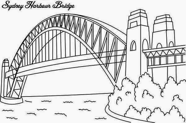 着色页: 桥 (建筑和建筑) #62879 - 免费可打印着色页