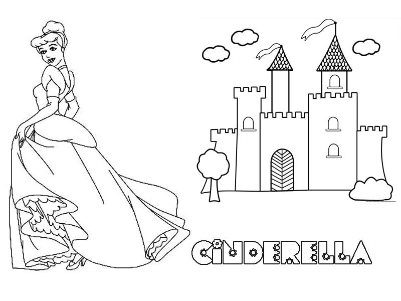 着色页: 城堡 (建筑和建筑) #62174 - 免费可打印着色页