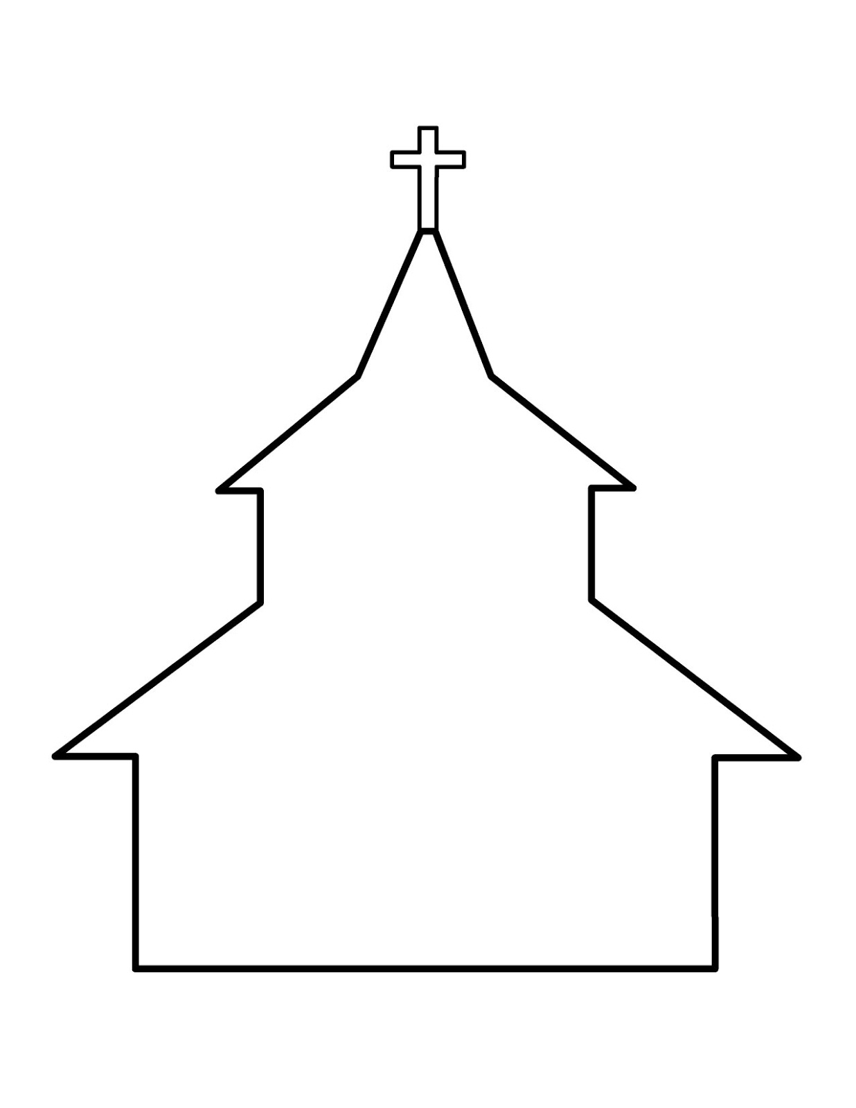 着色页: 教会 (建筑和建筑) #64241 - 免费可打印着色页