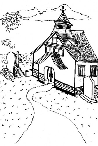 着色页: 教会 (建筑和建筑) #64418 - 免费可打印着色页