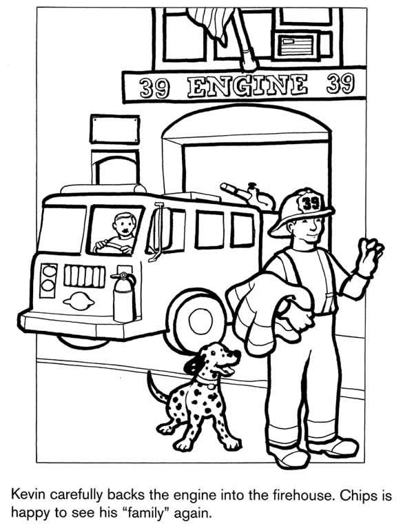 着色页: 消防局 (建筑和建筑) #68484 - 免费可打印着色页