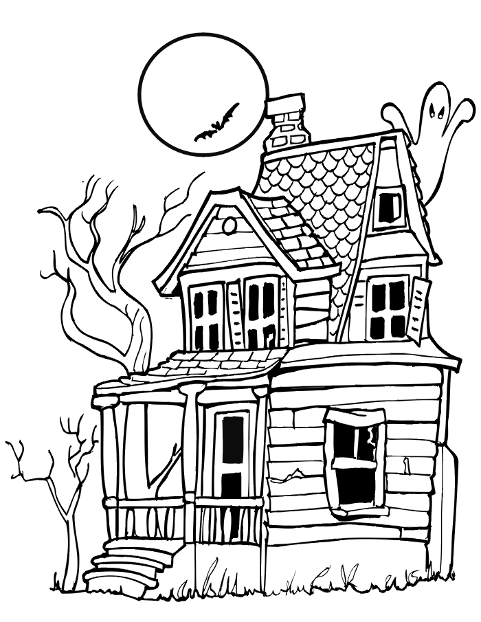 着色页: 房子 (建筑和建筑) #64643 - 免费可打印着色页