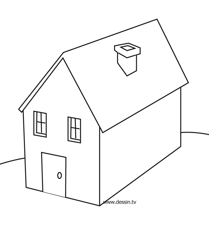 着色页: 房子 (建筑和建筑) #64678 - 免费可打印着色页