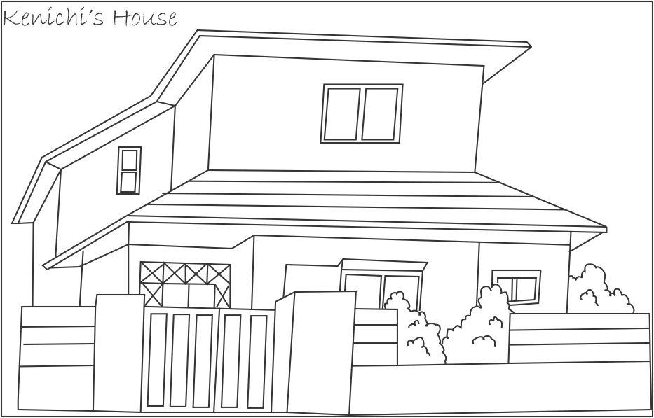 着色页: 房子 (建筑和建筑) #64739 - 免费可打印着色页