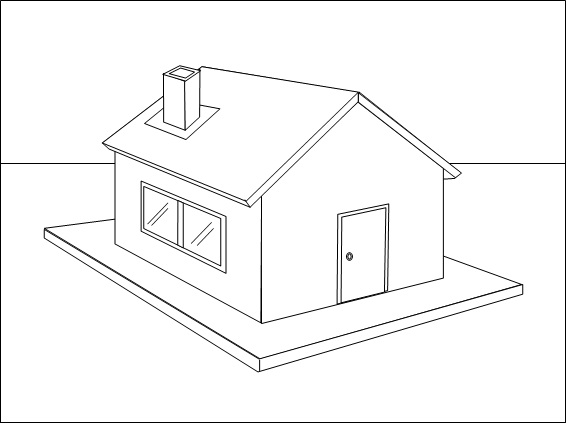 着色页: 房子 (建筑和建筑) #66453 - 免费可打印着色页
