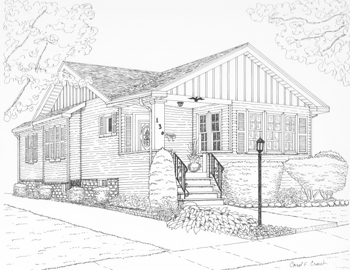 着色页: 房子 (建筑和建筑) #66502 - 免费可打印着色页