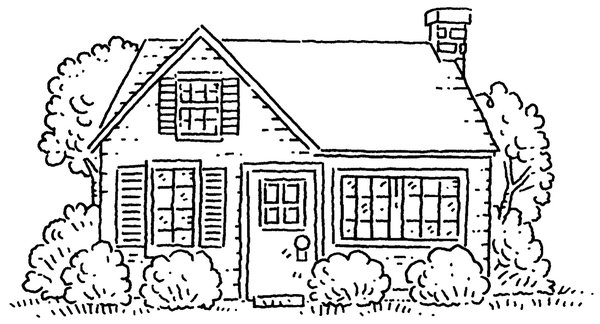 着色页: 房子 (建筑和建筑) #66513 - 免费可打印着色页