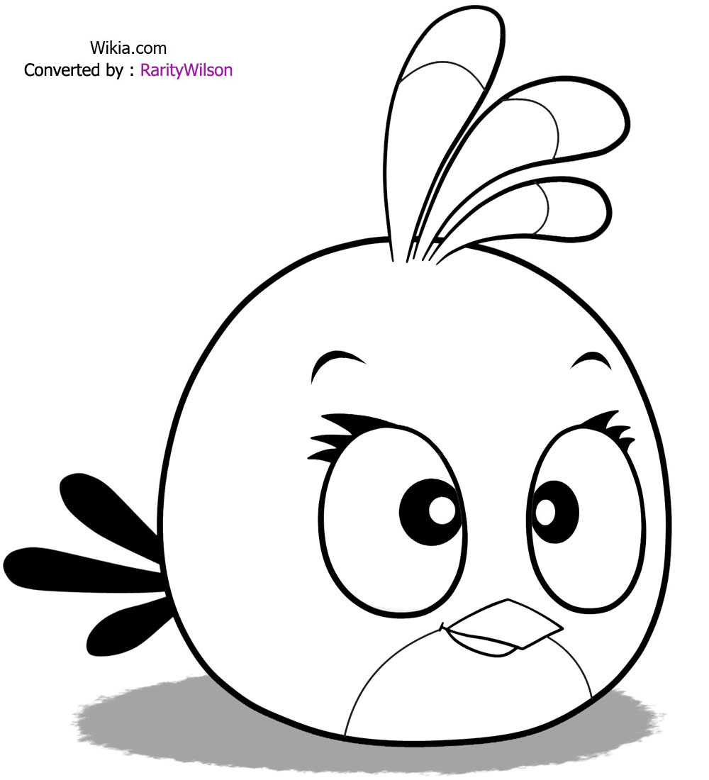 着色页: 愤怒的小鸟 (动画片) #25022 - 免费可打印着色页