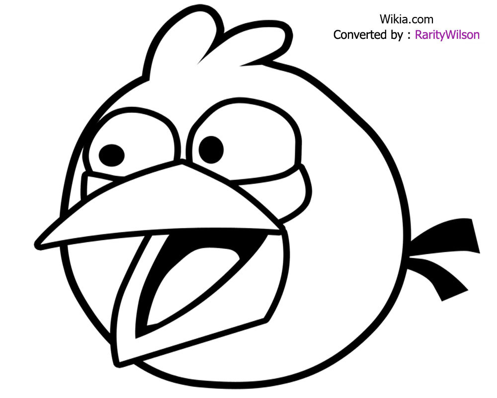 着色页: 愤怒的小鸟 (动画片) #25027 - 免费可打印着色页