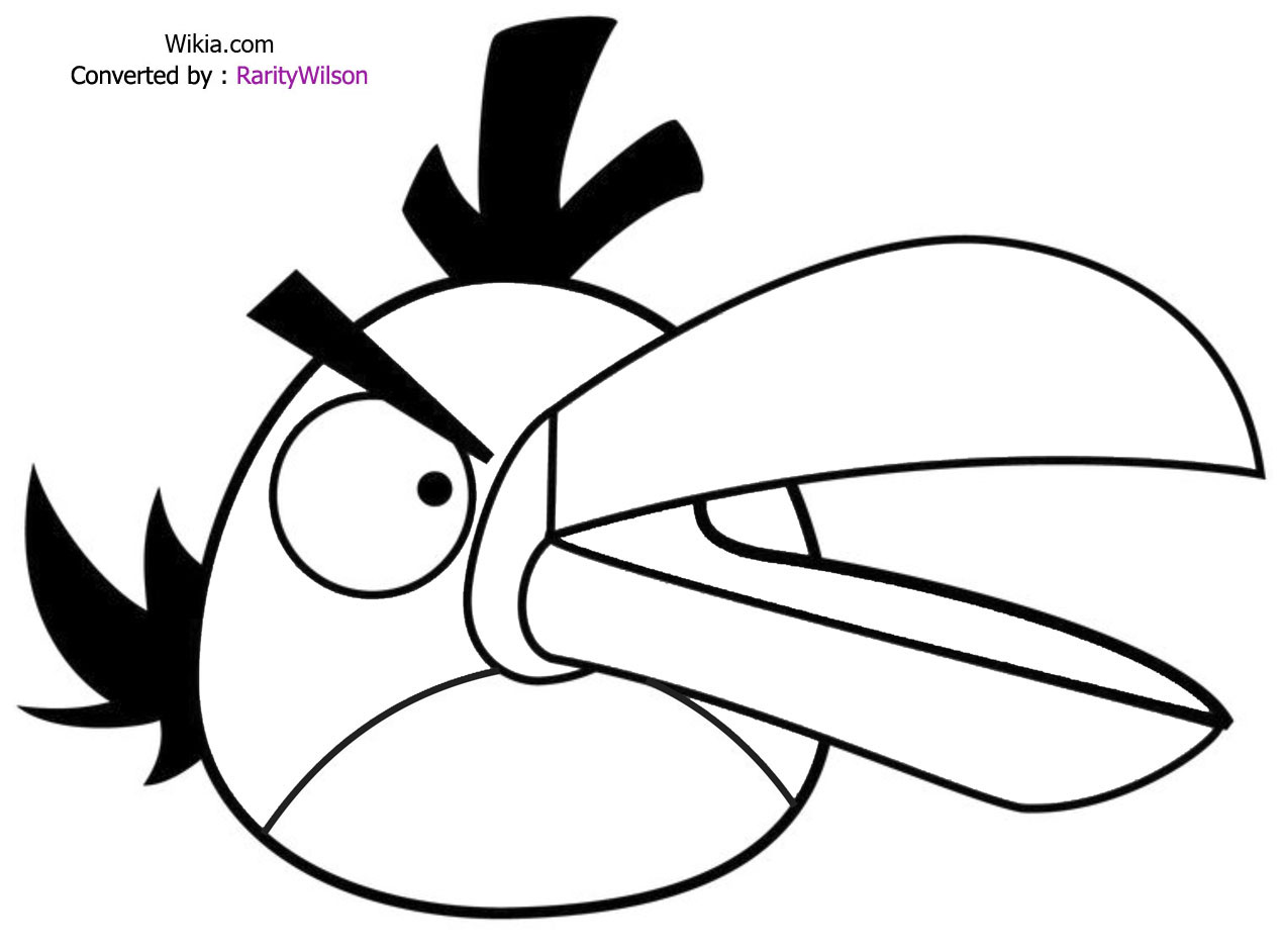 着色页: 愤怒的小鸟 (动画片) #25029 - 免费可打印着色页