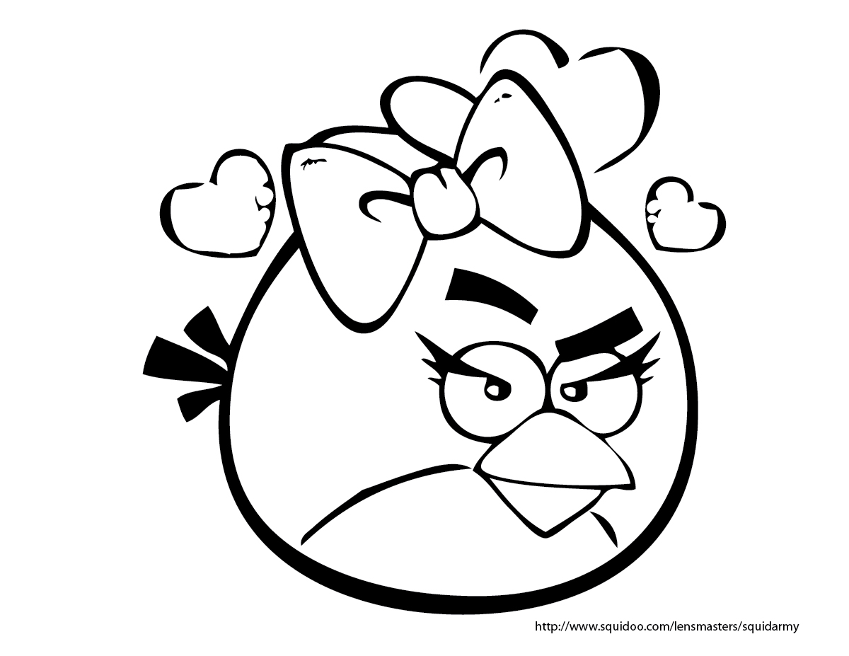 着色页: 愤怒的小鸟 (动画片) #25038 - 免费可打印着色页
