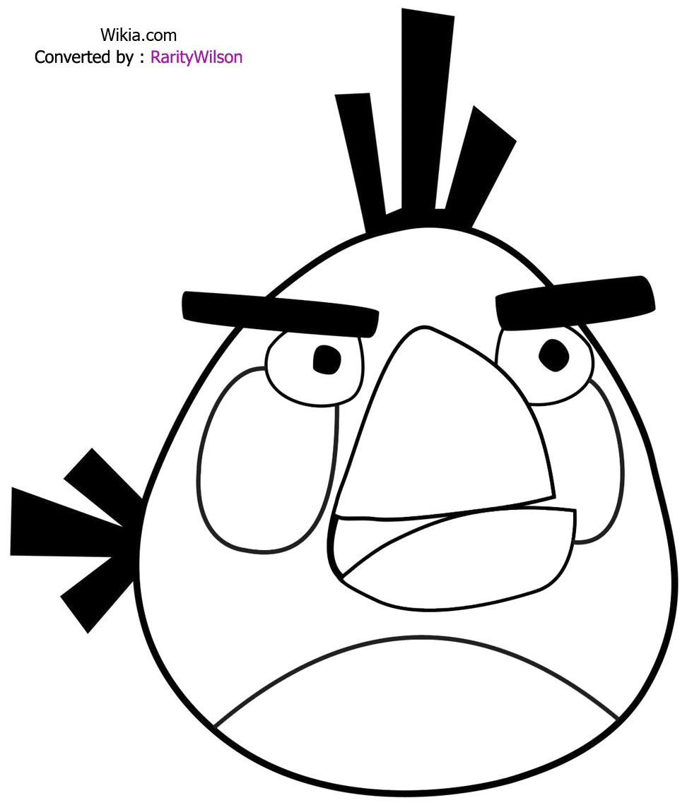 着色页: 愤怒的小鸟 (动画片) #25063 - 免费可打印着色页