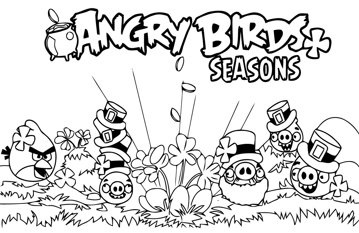 着色页: 愤怒的小鸟 (动画片) #25077 - 免费可打印着色页