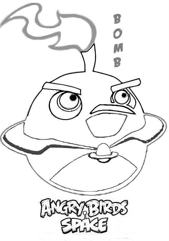 着色页: 愤怒的小鸟 (动画片) #25101 - 免费可打印着色页
