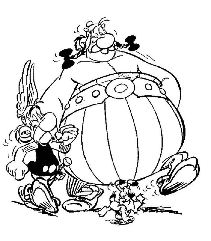 着色页: Asterix 和 Obelix (动画片) #24373 - 免费可打印着色页