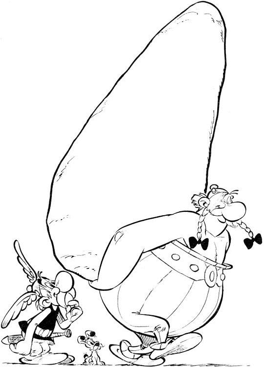 着色页: Asterix 和 Obelix (动画片) #24381 - 免费可打印着色页