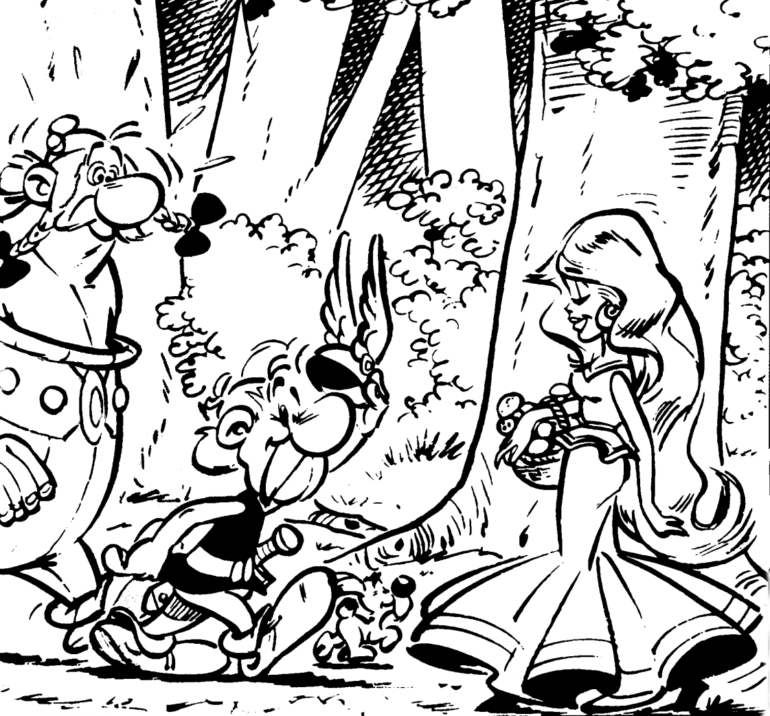 着色页: Asterix 和 Obelix (动画片) #24388 - 免费可打印着色页