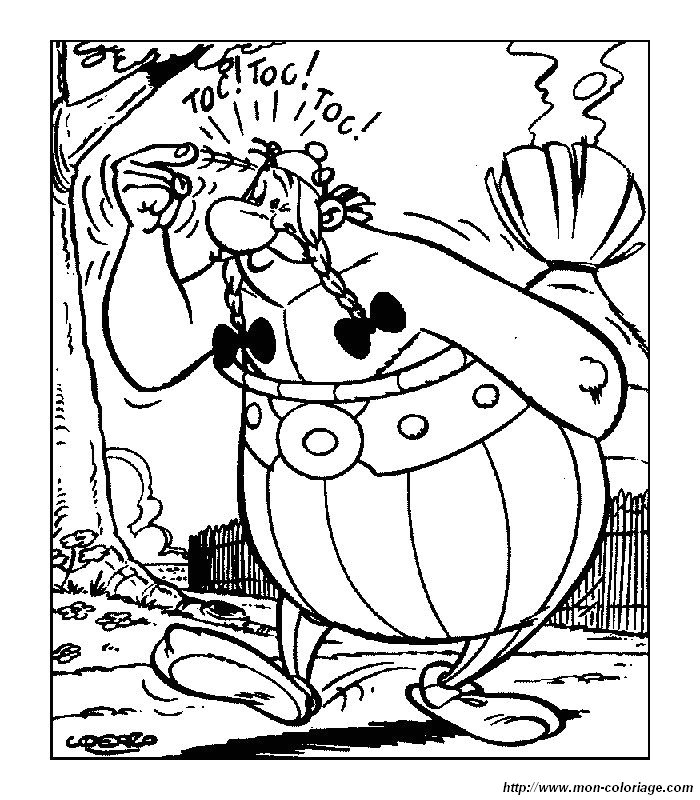 着色页: Asterix 和 Obelix (动画片) #24391 - 免费可打印着色页