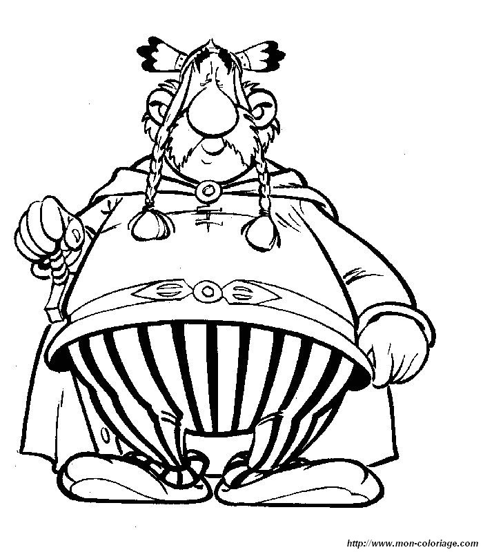 着色页: Asterix 和 Obelix (动画片) #24393 - 免费可打印着色页