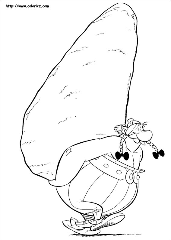 着色页: Asterix 和 Obelix (动画片) #24395 - 免费可打印着色页
