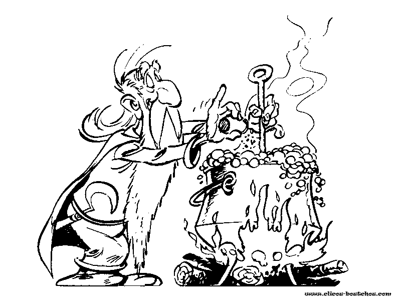 着色页: Asterix 和 Obelix (动画片) #24399 - 免费可打印着色页