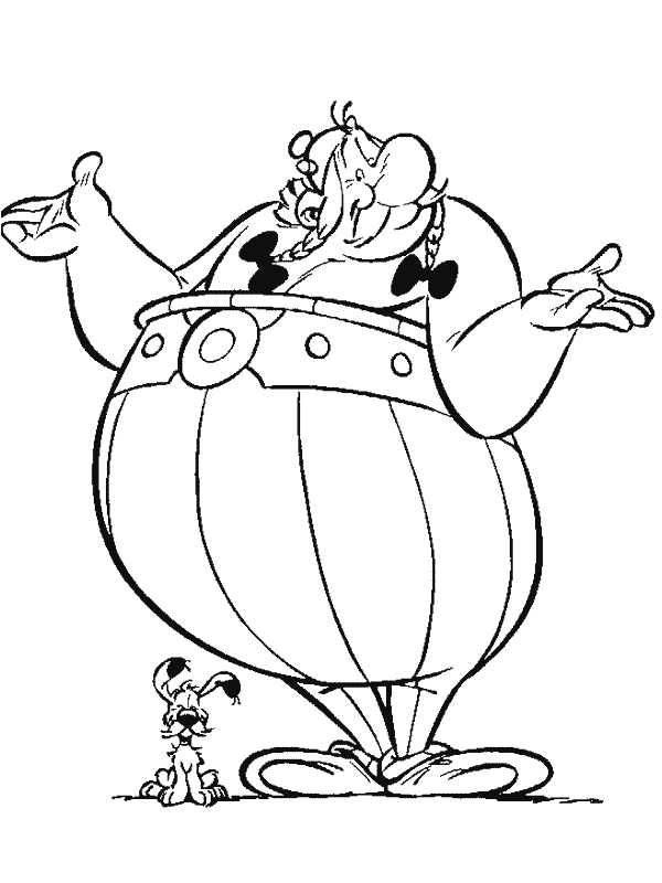 着色页: Asterix 和 Obelix (动画片) #24408 - 免费可打印着色页
