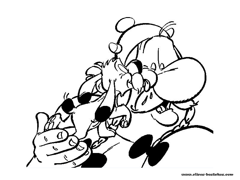 着色页: Asterix 和 Obelix (动画片) #24414 - 免费可打印着色页