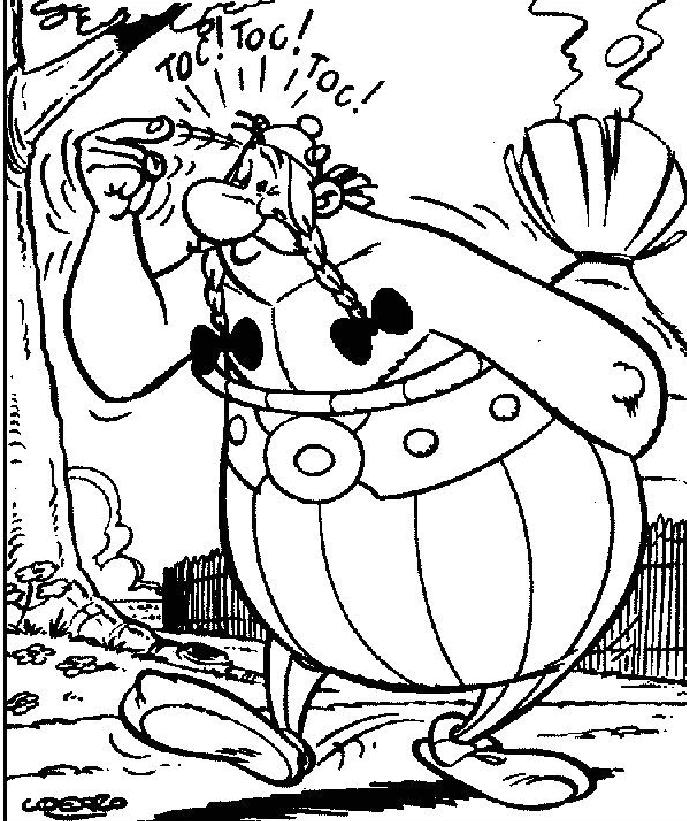 着色页: Asterix 和 Obelix (动画片) #24427 - 免费可打印着色页