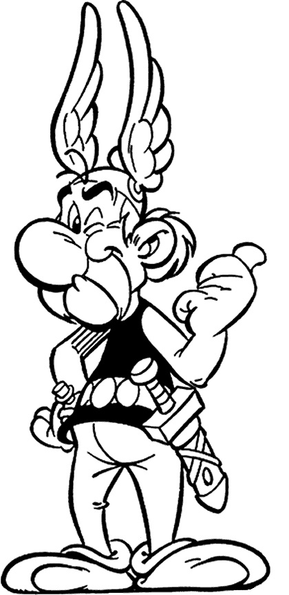 着色页: Asterix 和 Obelix (动画片) #24433 - 免费可打印着色页