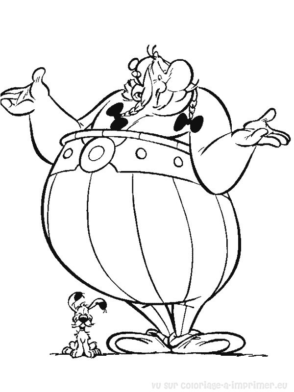 着色页: Asterix 和 Obelix (动画片) #24444 - 免费可打印着色页