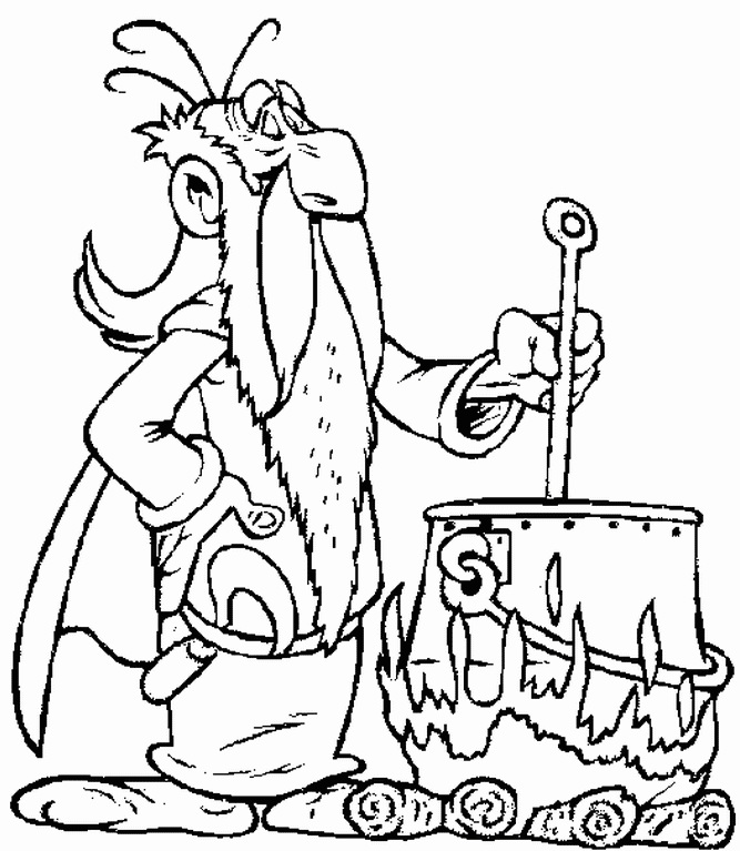 着色页: Asterix 和 Obelix (动画片) #24465 - 免费可打印着色页