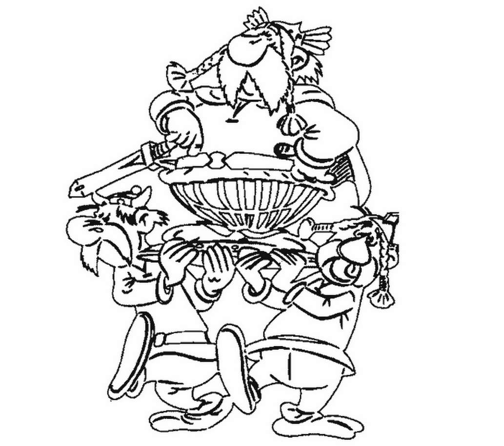 着色页: Asterix 和 Obelix (动画片) #24477 - 免费可打印着色页