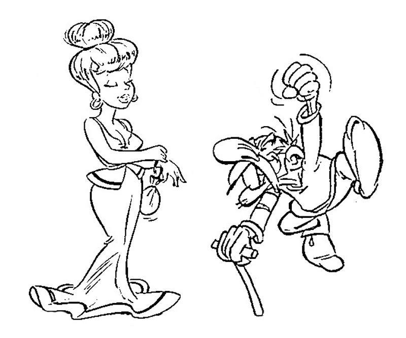 着色页: Asterix 和 Obelix (动画片) #24498 - 免费可打印着色页