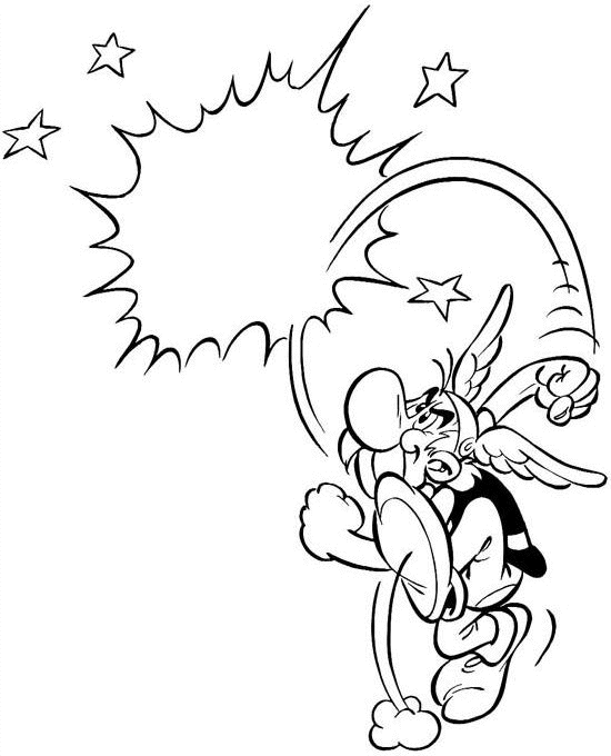 着色页: Asterix 和 Obelix (动画片) #24505 - 免费可打印着色页