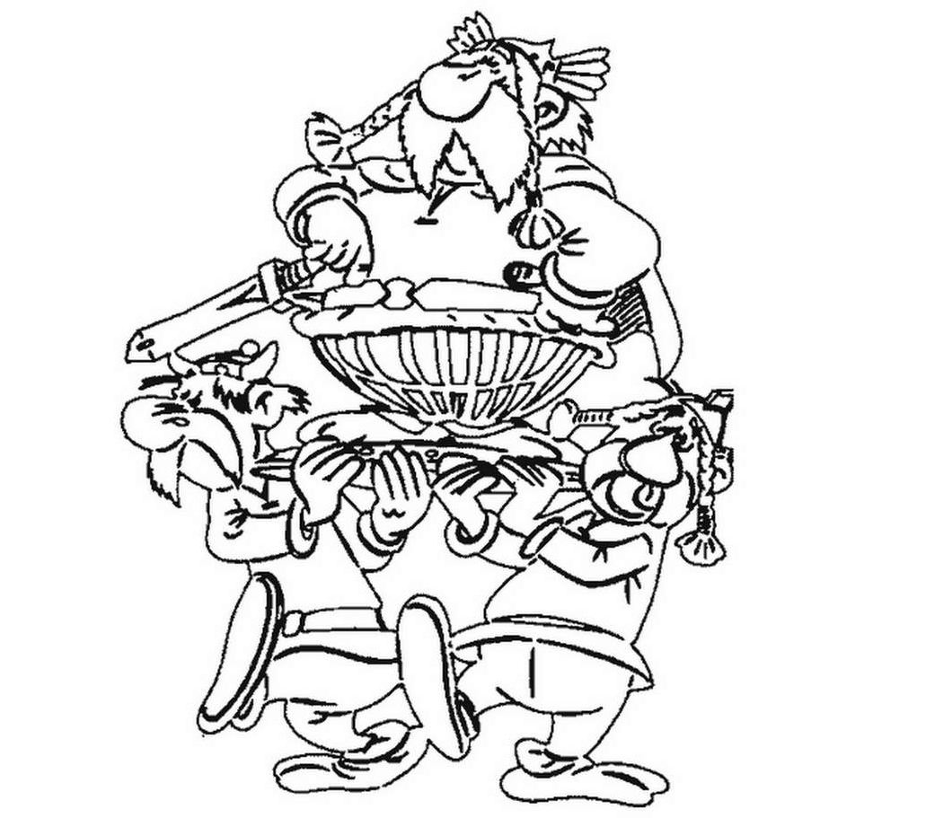 着色页: Asterix 和 Obelix (动画片) #24515 - 免费可打印着色页