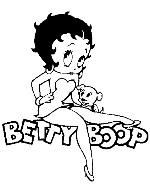 着色页: 贝蒂娃娃 (动画片) #25986 - 免费可打印着色页