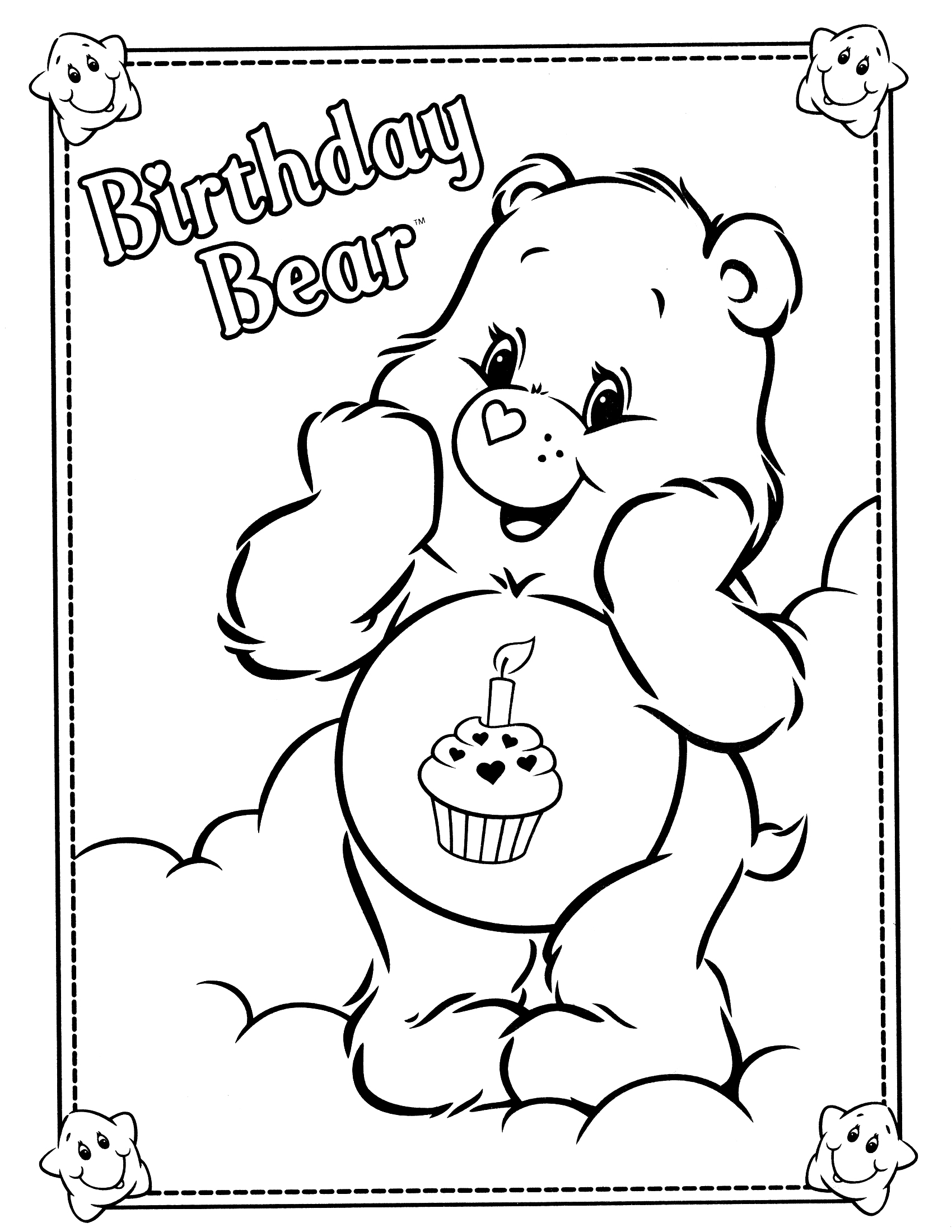 着色页: 护理熊 / Calinours (动画片) #37134 - 免费可打印着色页