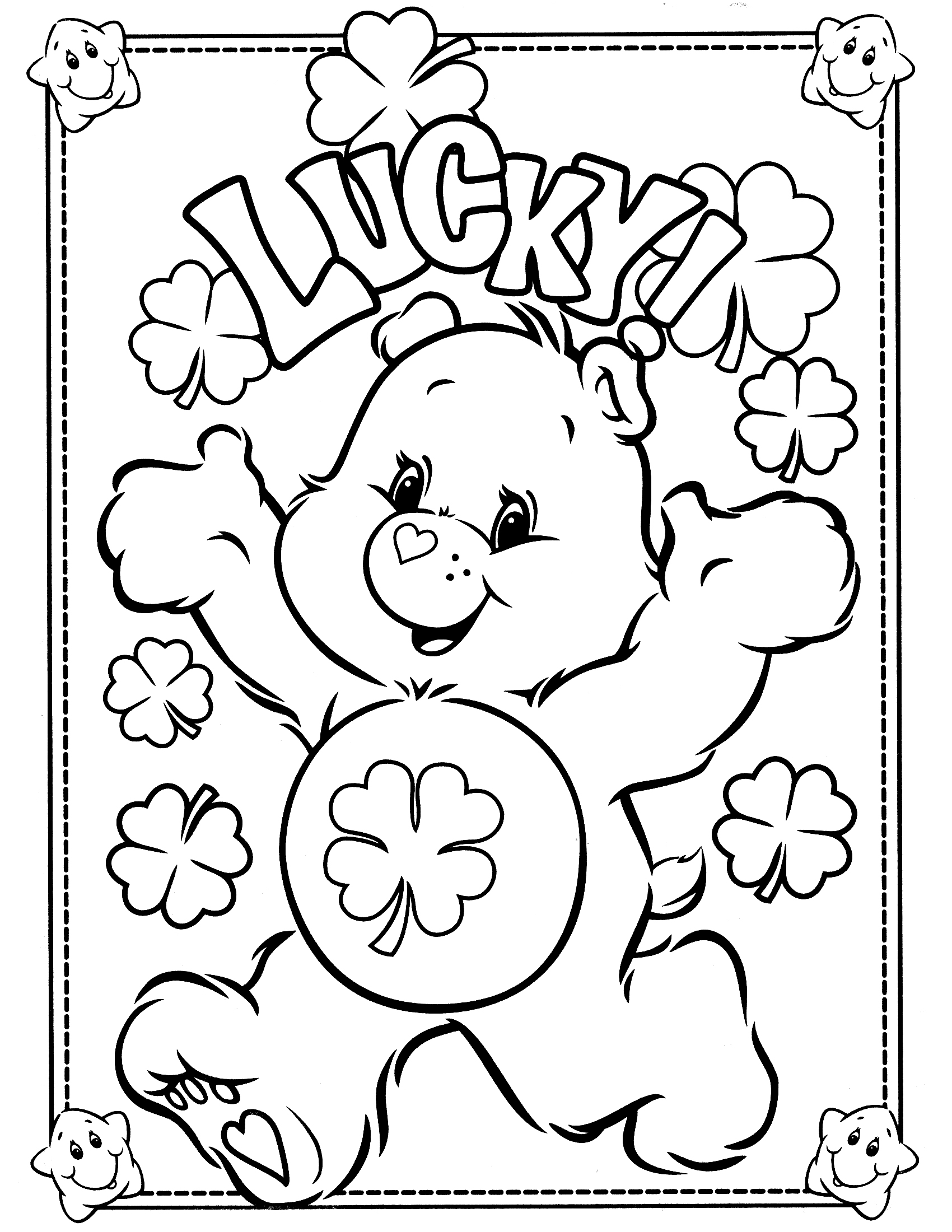 着色页: 护理熊 / Calinours (动画片) #37137 - 免费可打印着色页