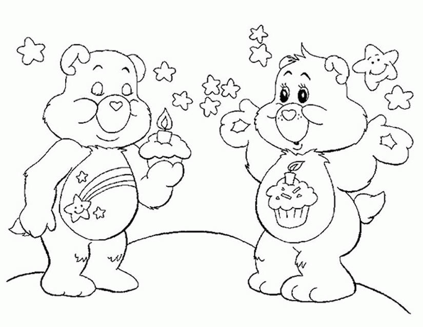 着色页: 护理熊 / Calinours (动画片) #37143 - 免费可打印着色页