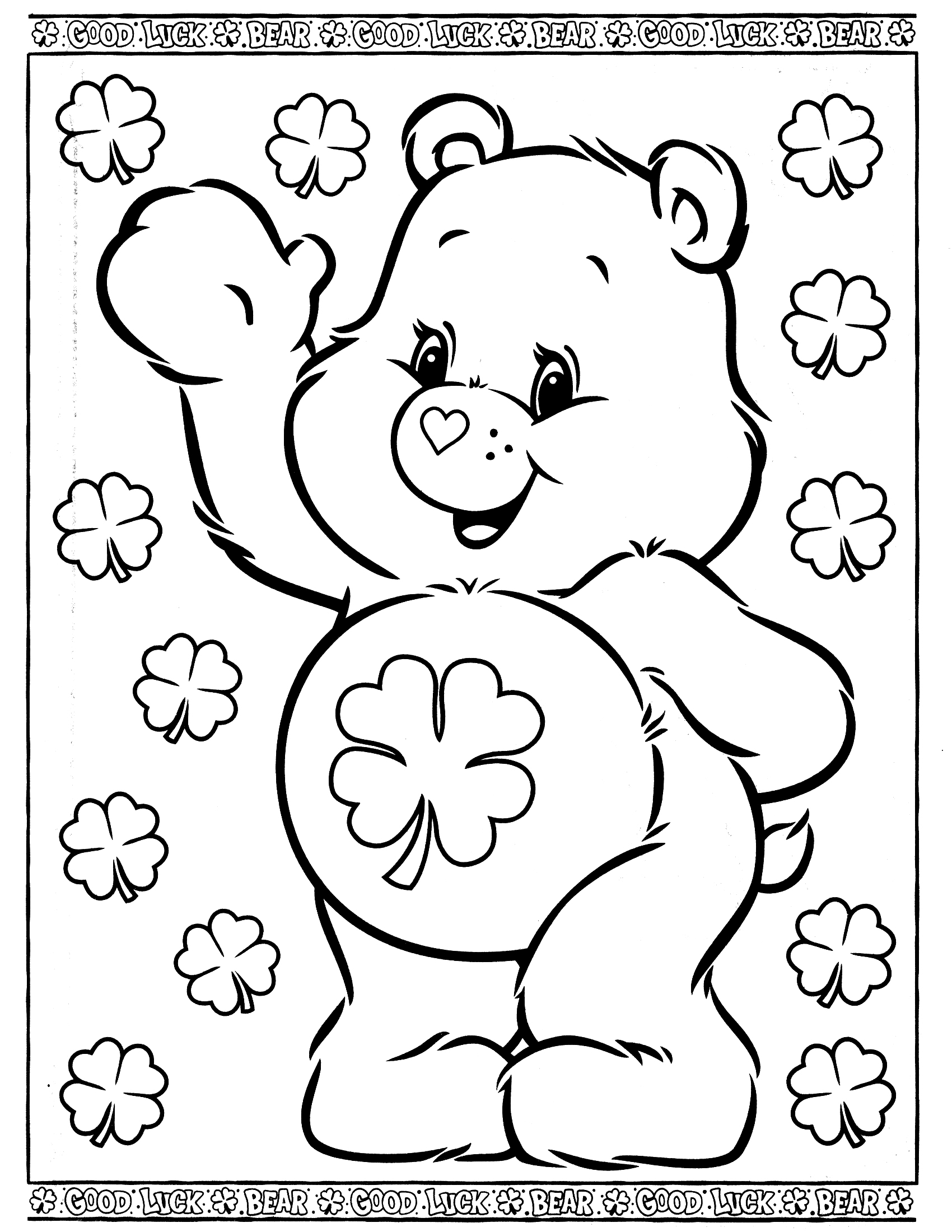 着色页: 护理熊 / Calinours (动画片) #37148 - 免费可打印着色页