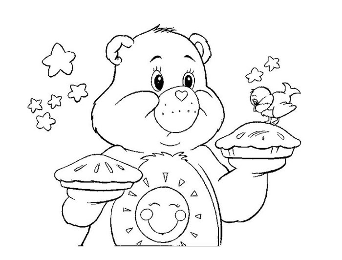 着色页: 护理熊 / Calinours (动画片) #37161 - 免费可打印着色页