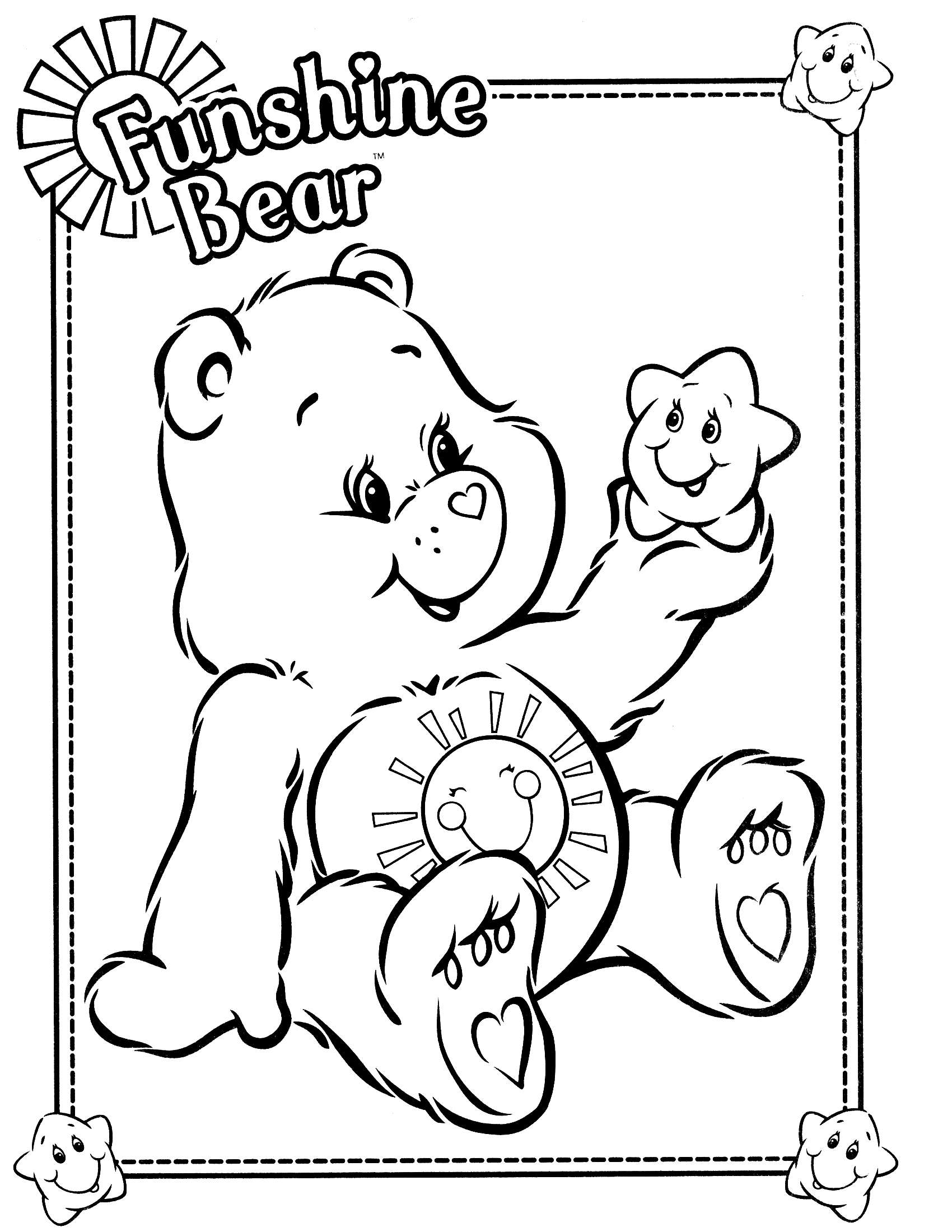 着色页: 护理熊 / Calinours (动画片) #37169 - 免费可打印着色页