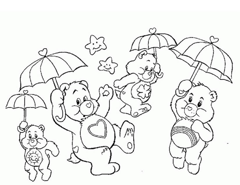 着色页: 护理熊 / Calinours (动画片) #37170 - 免费可打印着色页