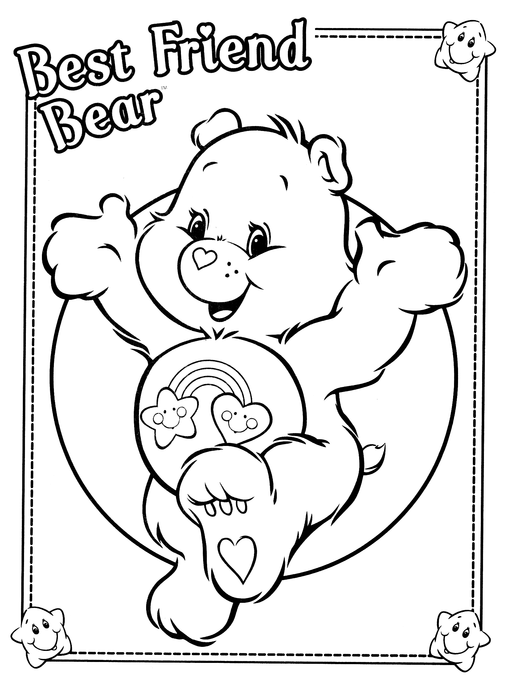 着色页: 护理熊 / Calinours (动画片) #37171 - 免费可打印着色页