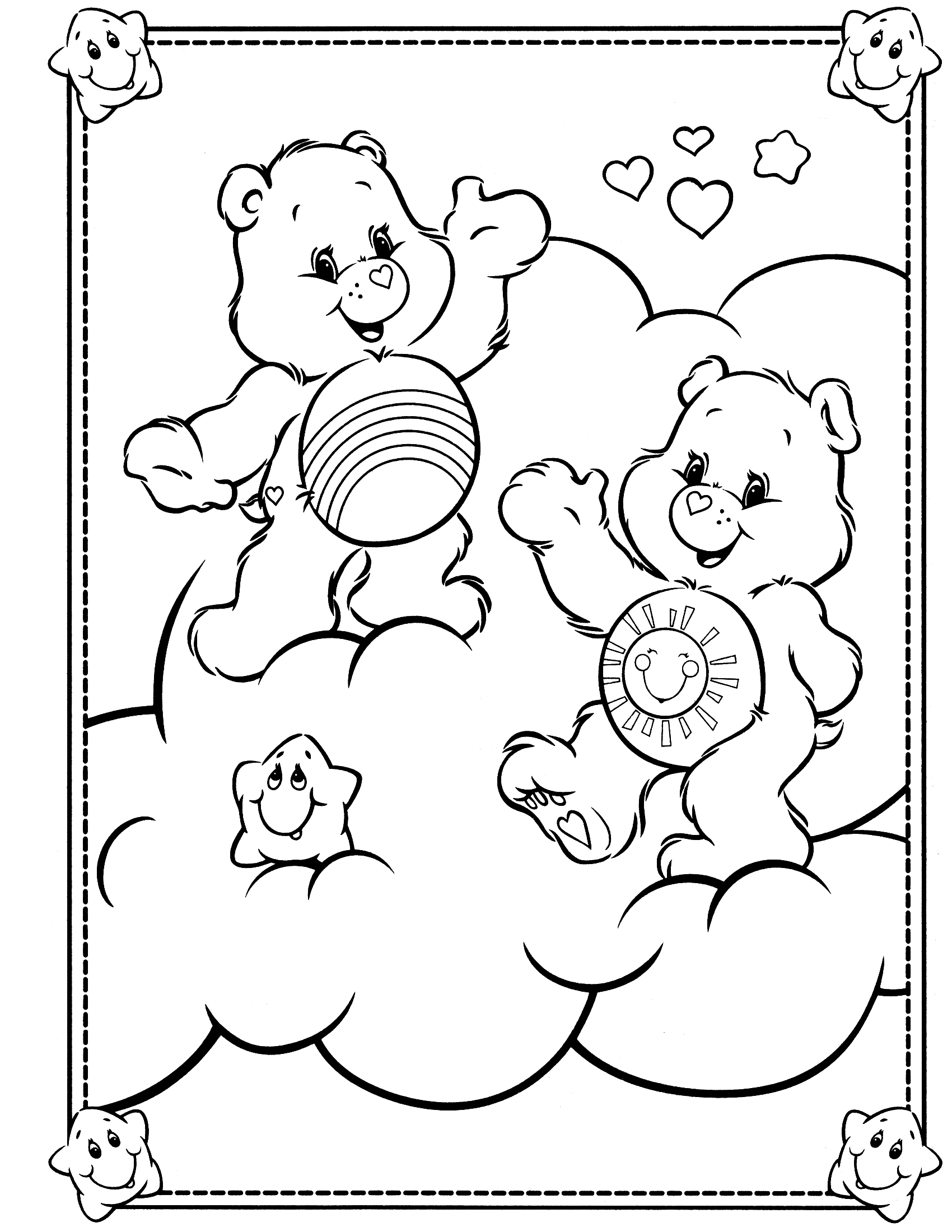 着色页: 护理熊 / Calinours (动画片) #37178 - 免费可打印着色页