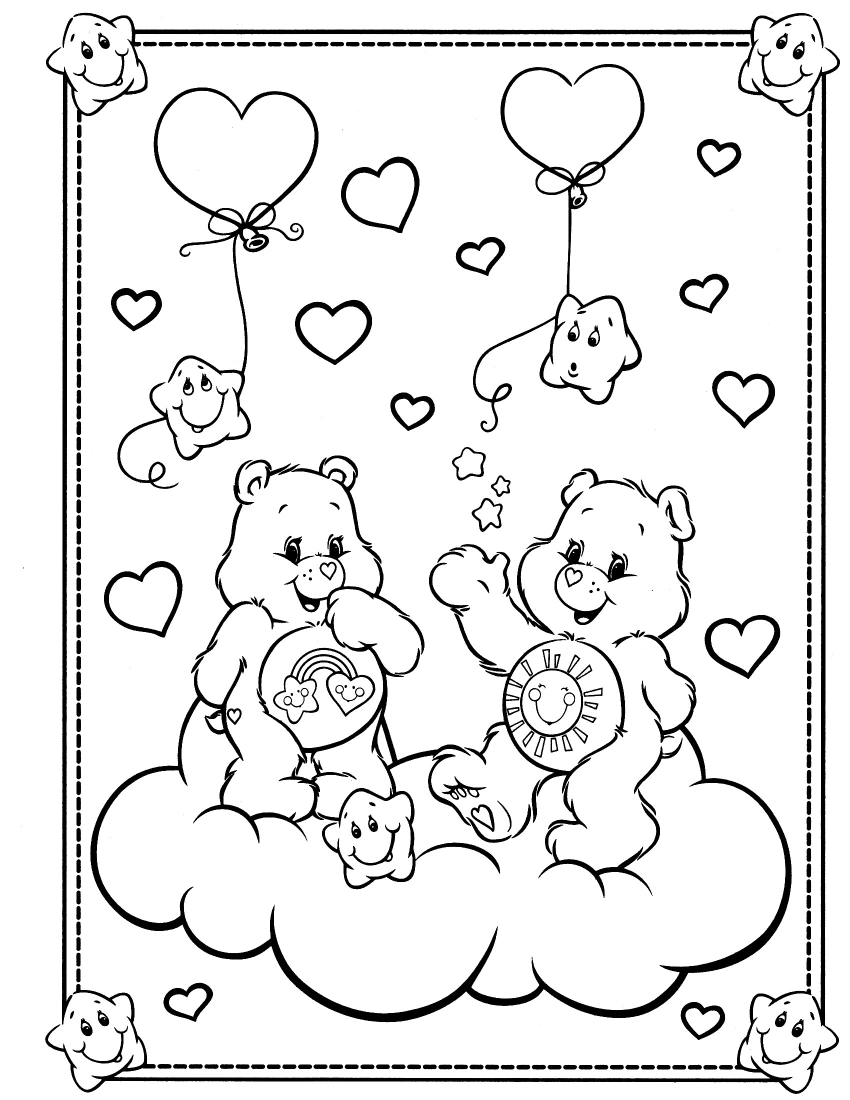 着色页: 护理熊 / Calinours (动画片) #37182 - 免费可打印着色页